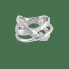 Bague Croisée Diamants