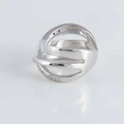 Bague Croisée Diamants