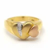 Bague "Cœur" 3 Ors Diamants