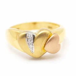 Bague "Cœur" 3 Ors Diamants