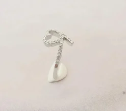 Bague Cœur en Or blanc & Diamants
