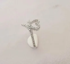 Bague Cœur en Or blanc & Diamants