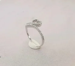 Bague Cœur en Or blanc & Diamants