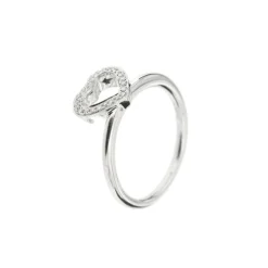 Bague cœur Or blanc Diamants
