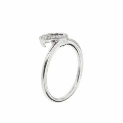 Bague cœur Or blanc Diamants