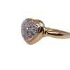 Bague cœur Or jaune Diamants