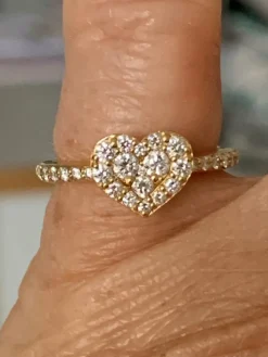 Bague Cœur Ponte Vecchio Diamants