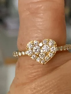 Bague Cœur Ponte Vecchio Diamants