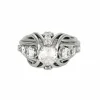 Bague dame or blanc et diamants