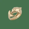 Bague dauphin en or jaune