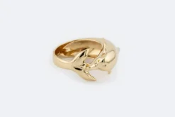 Bague dauphin en or jaune