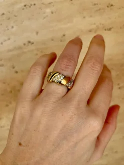 Bague David Webb Or jaune Diamants