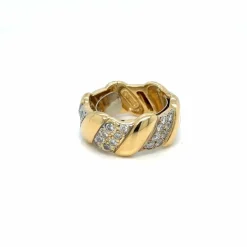 Bague David Webb Or jaune Diamants