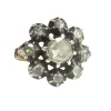 Bague début XXe siècle en or 18 carats et argent avec diamants