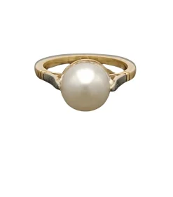 Bague début XXème or et perle
