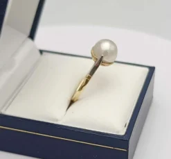 Bague début XXème or et perle