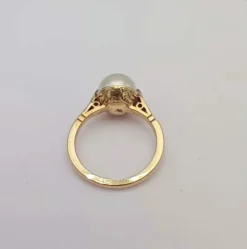 Bague début XXème or et perle