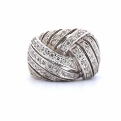 BAGUE DÉCO' EN OR BLANC 18 KT - 15 g