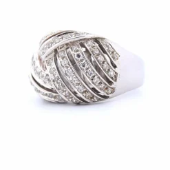 BAGUE DÉCO' EN OR BLANC 18 KT - 15 g