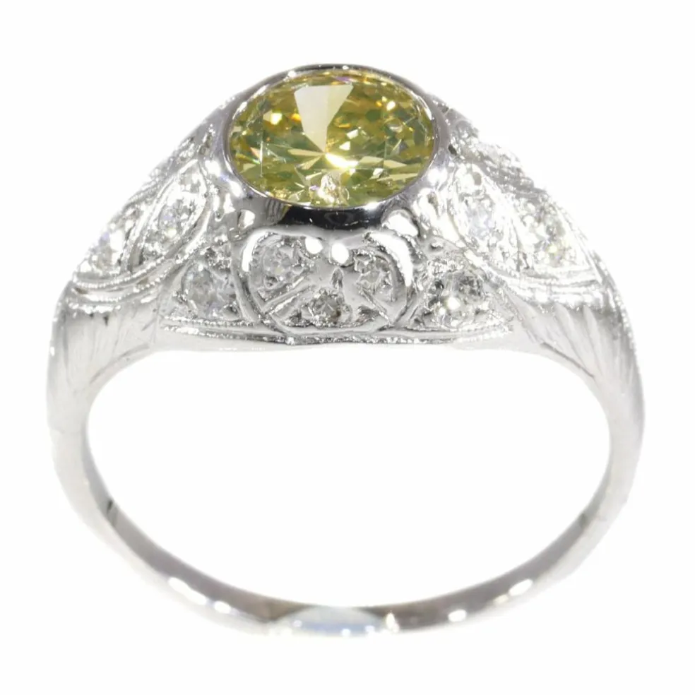 Bague de fiançailles Art Déco