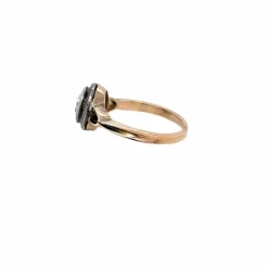 Bague de fiançailles Belle Epoque Diamant Or et Argent