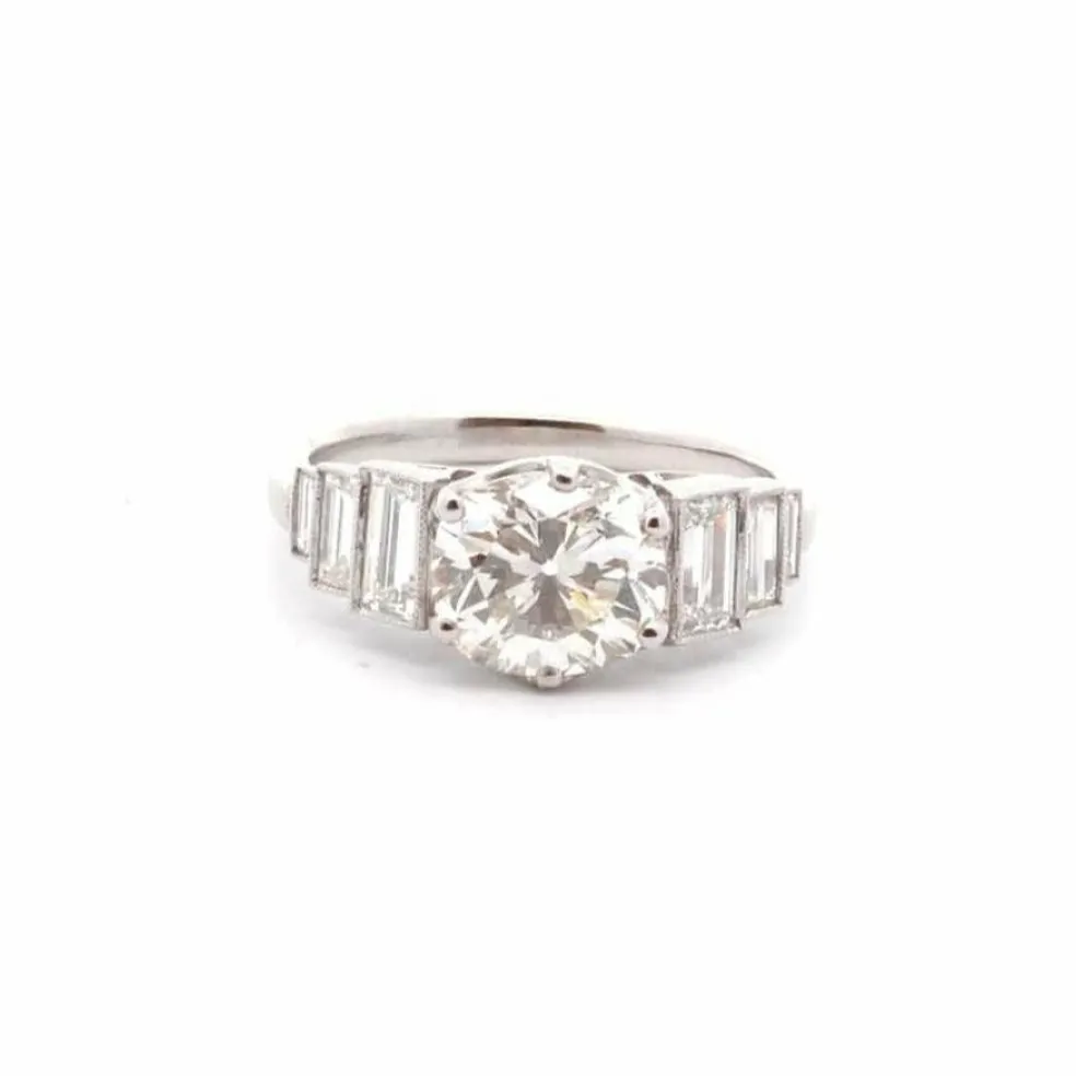 Bague de fiançailles diamant 2,03cts K/SI2