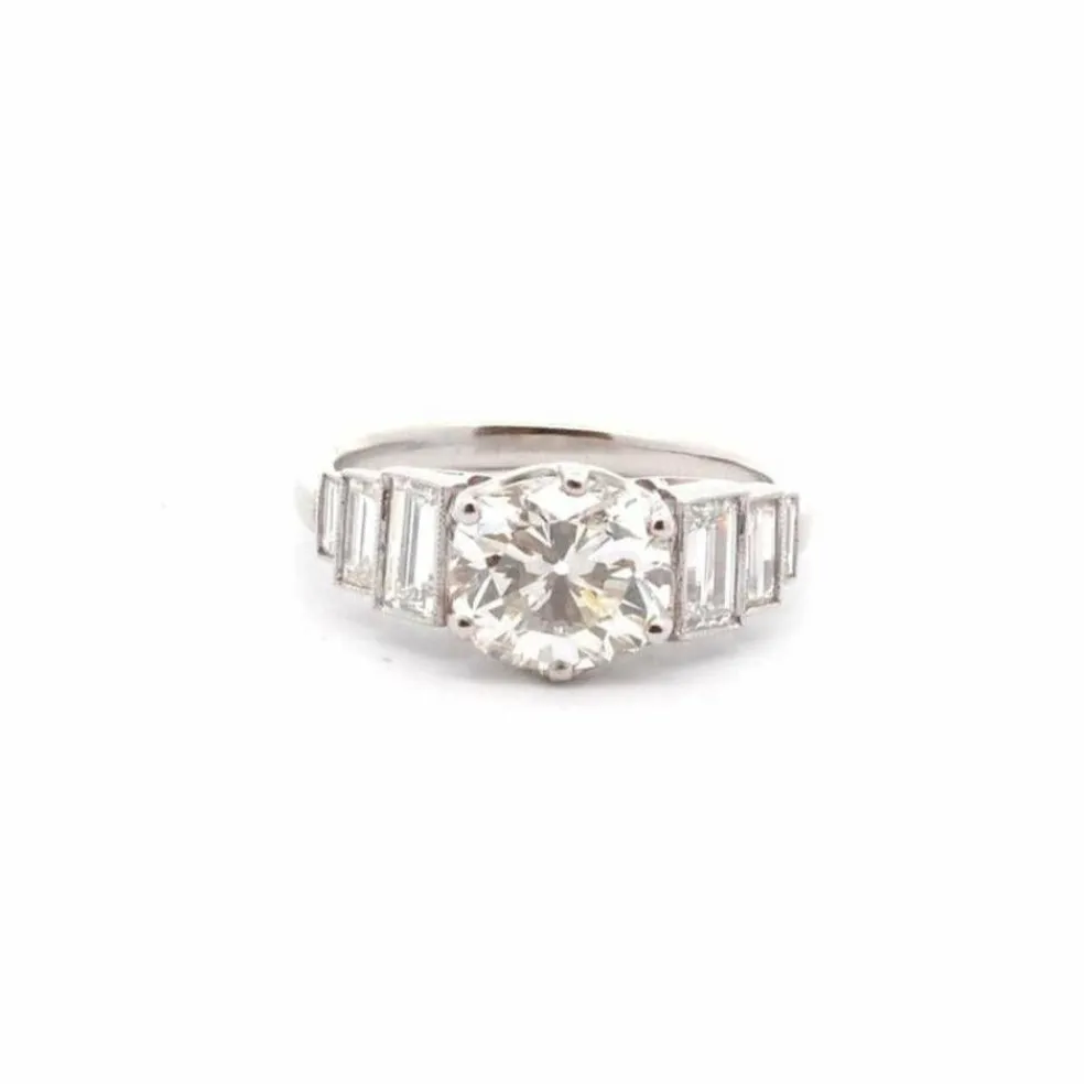 Bague de fiançailles diamant 2,03cts K/SI2