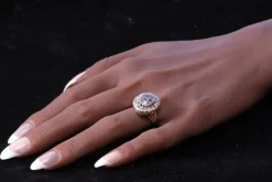 bague de fiançailles diamant taille rose
