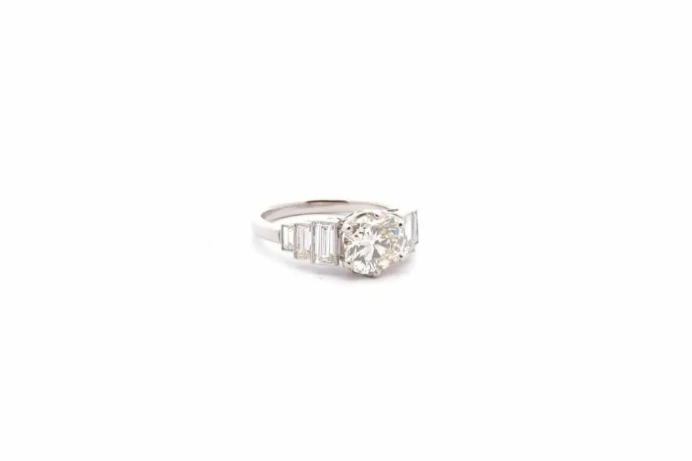 Bague de fiançailles diamant 2,03cts K/SI2