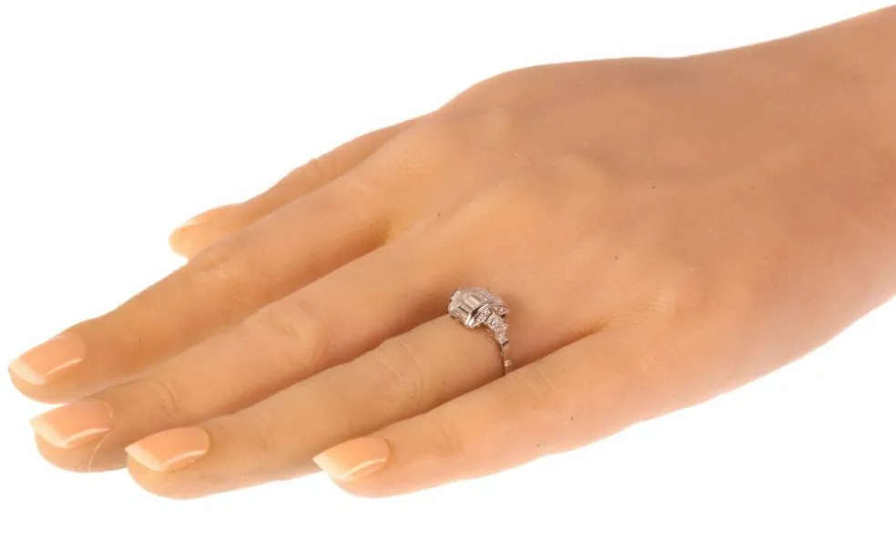 Bague de fiançailles en diamant