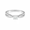 Bague de Fiançailles en Or Blanc et Diamants