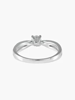 Bague de Fiançailles en Or Blanc et Diamants