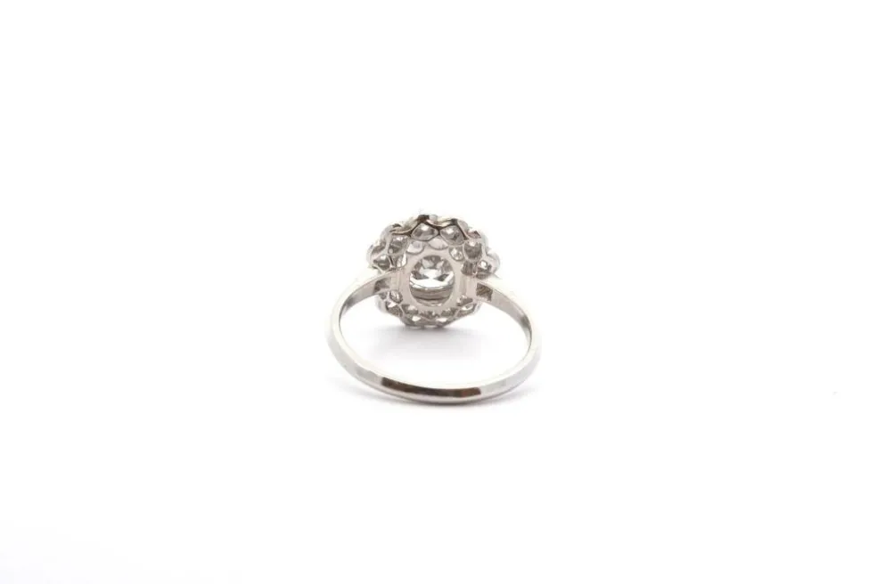 Bague de fiançailles platine diamants