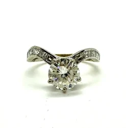 Bague de fiançailles étincelante avec - diamant ct. 1,73