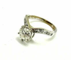 Bague de fiançailles étincelante avec - diamant ct. 1,73