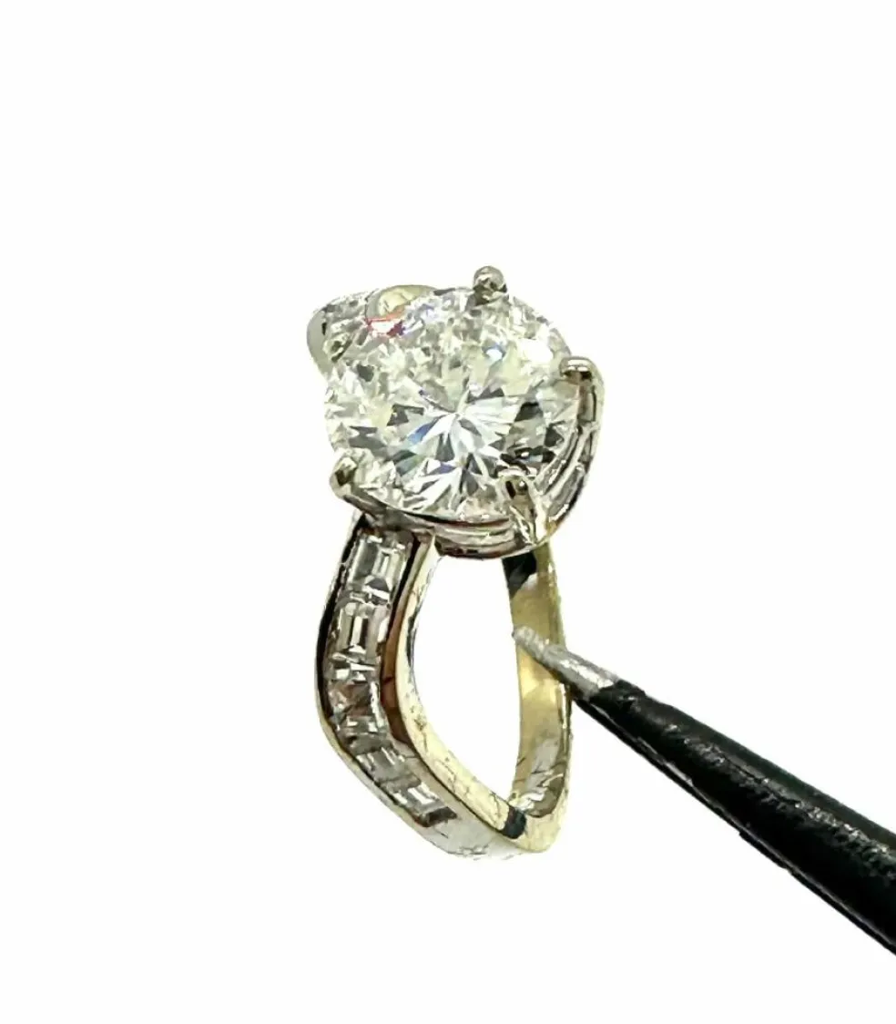 Bague de fiançailles étincelante avec - diamant ct. 1,73