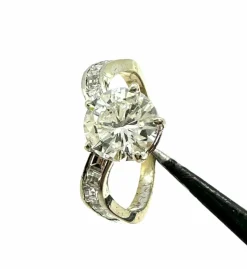 Bague de fiançailles étincelante avec - diamant ct. 1,73