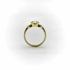 Bague de fiançailles trilogie en or et diamants