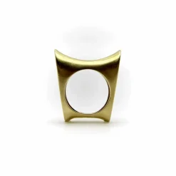Bague de selle moderniste en or vintage