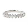 Bague Demi alliance Or blanc Diamant