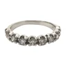 Bague Demi Alliance Or Blanc & Diamant