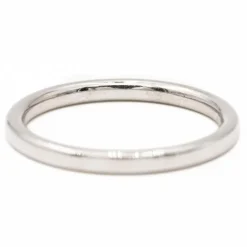 Bague demi alliance Or blanc Diamant