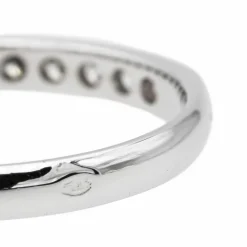 Bague Demi alliance Or blanc Diamant