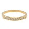 Bague Demi alliance Or jaune Diamant