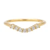 Bague Demi alliance Or jaune Diamant