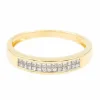 Bague Demi alliance Or jaune Diamant