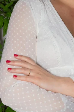 Bague Demi alliance Or jaune Diamant