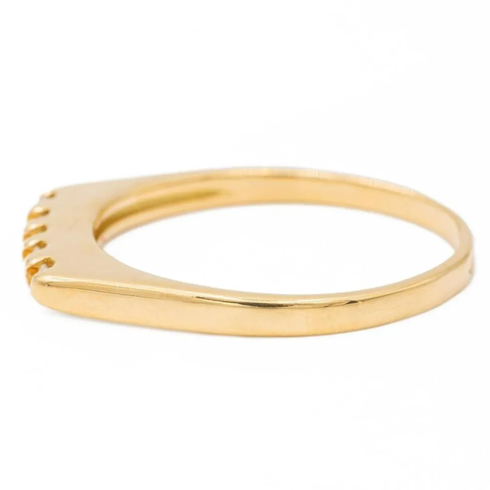 Bague Demi alliance Or jaune Diamant