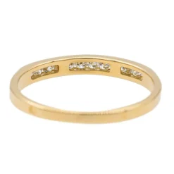 Bague Demi alliance Or jaune Diamant