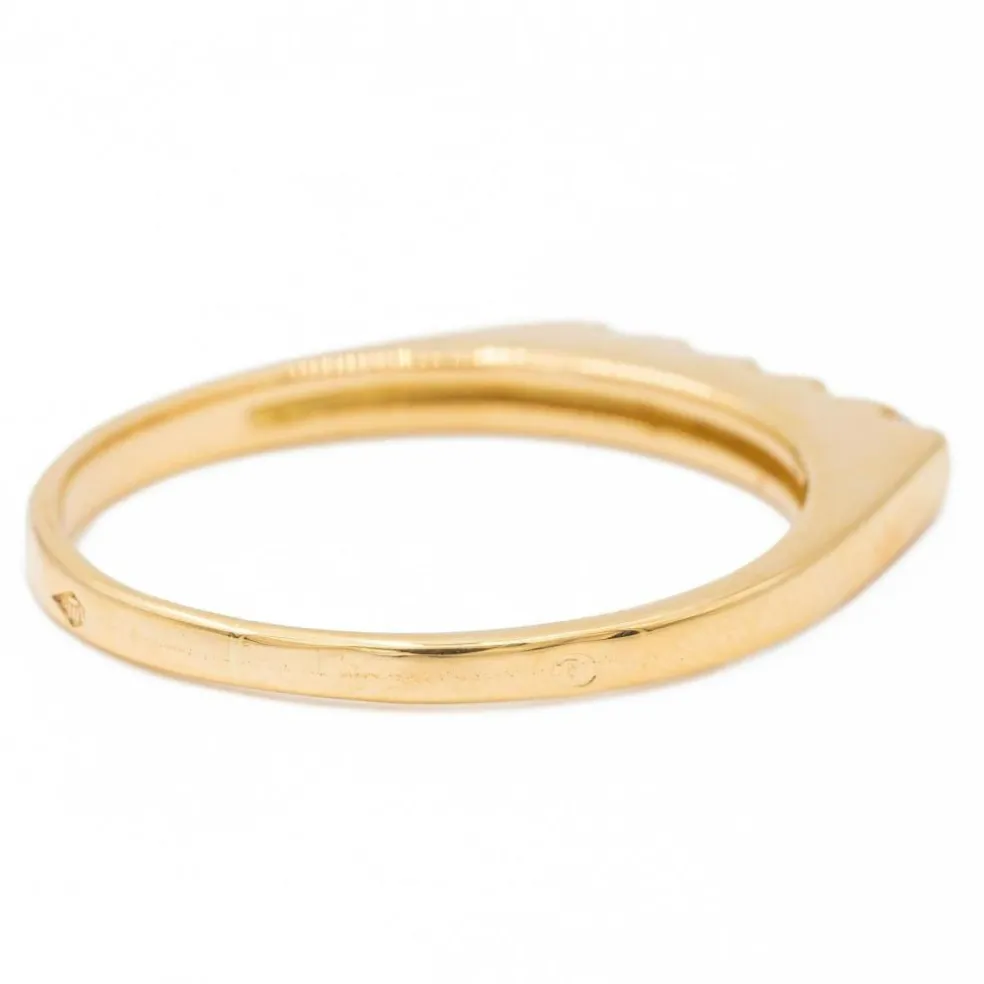 Bague Demi alliance Or jaune Diamant